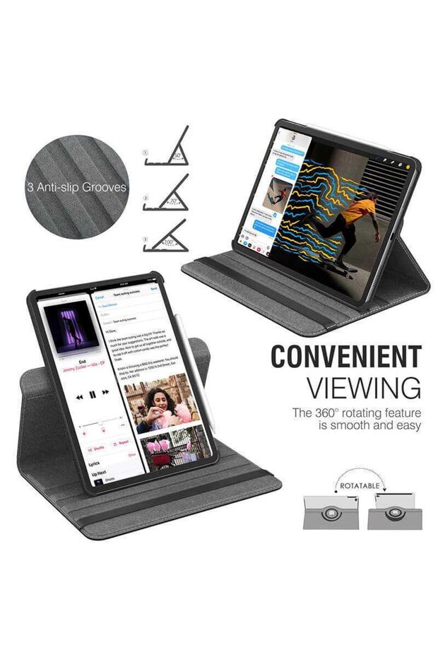 حافظة كمبيوتر لوحي مع حامل قابل للدوران متوافقة مع iPad Mini 6 (2021) - 7