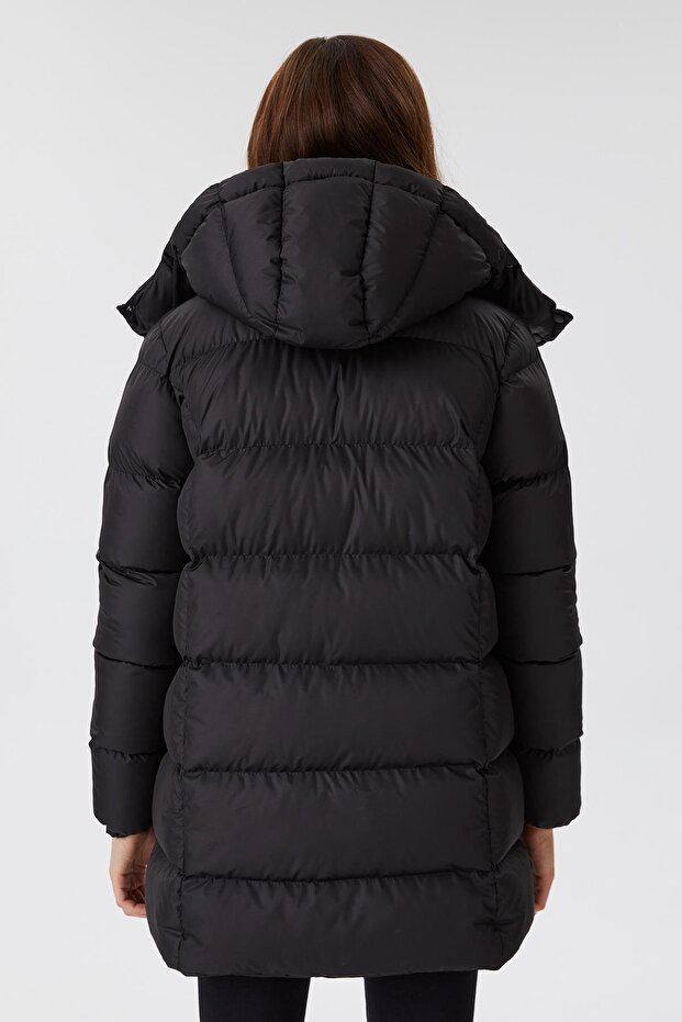 Alısa Kadın Mont Siyah - 4