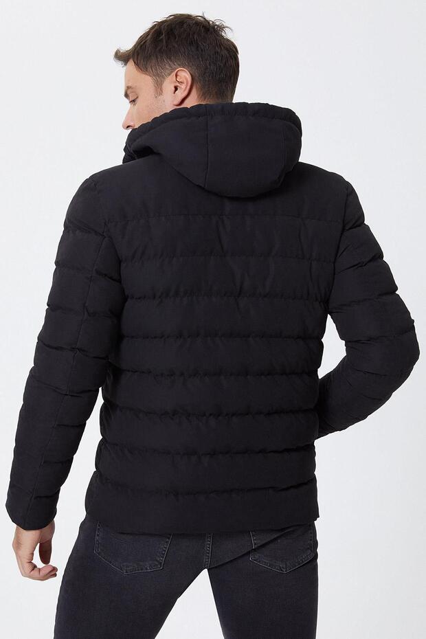 Glory Erkek Şişme Mont Siyah - 4