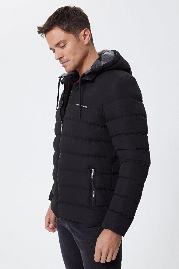 Glory Erkek Şişme Mont Siyah - 3