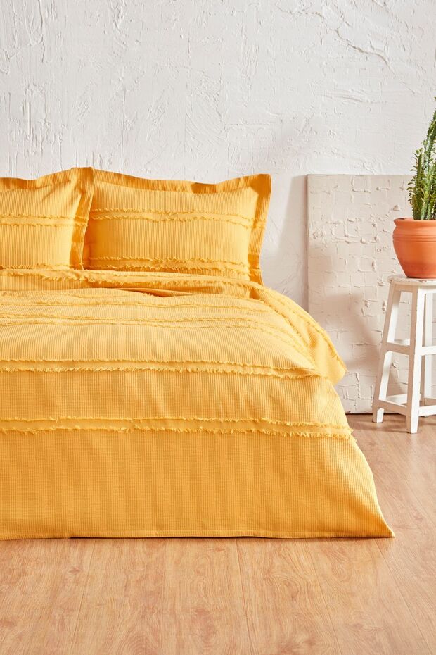 Hazel Double Bedspread Set Yellow - 1