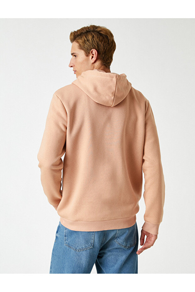 Basic Kapüşonlu Sweatshirt - 4