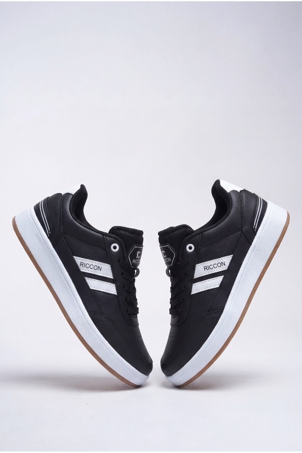 Unisex tenisky Zraudan 001234 Čiernobiely krep - 1