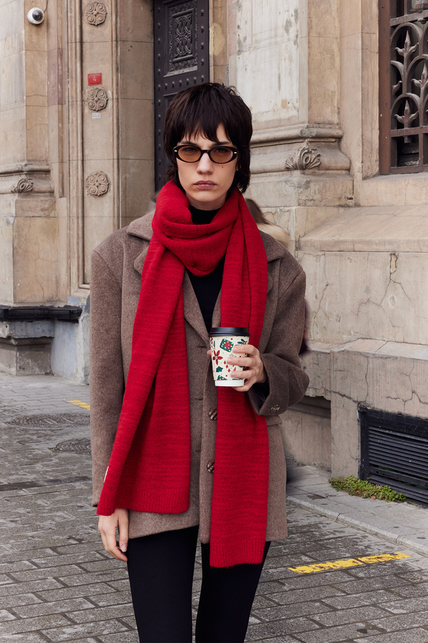 Basic Atkı Kırmızı - 1