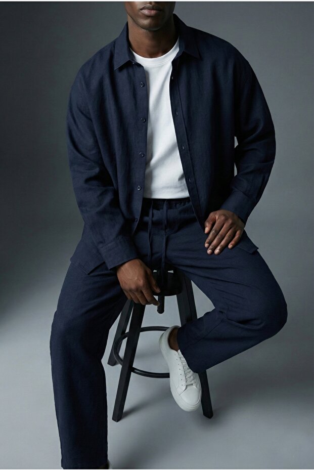 Men's Modal Fabric Pants Shirt Set K3007Gt