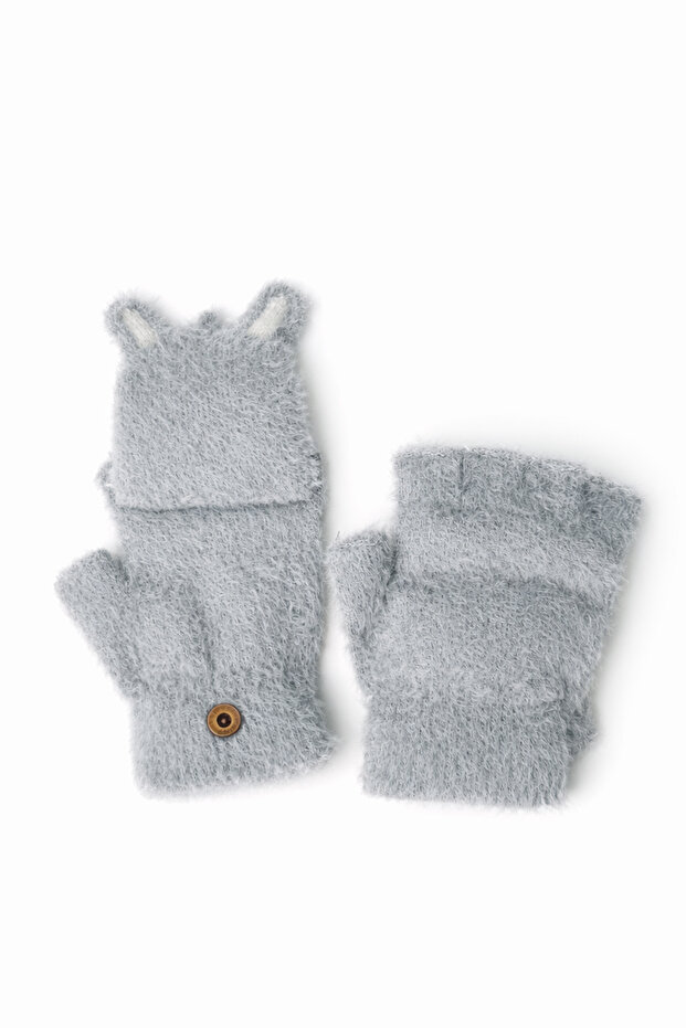 Mavi Havuç Detaylı Eldiven - 2