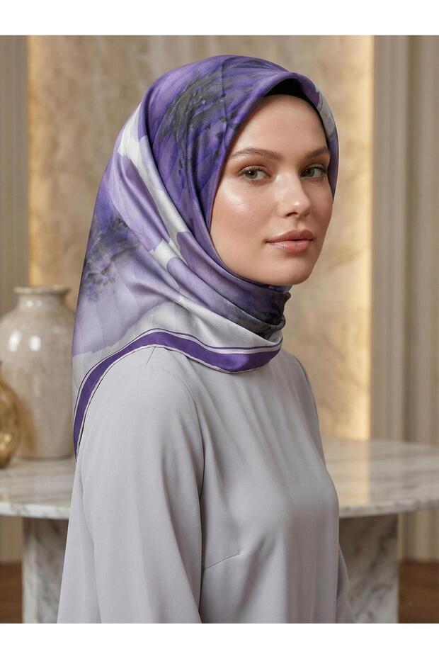 Eșarfă de mătase - 9100D-08 - Tivil - 1