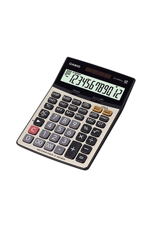 DJ-220D Plus İşlem Kontrollü 12 Hane Masa Üstü Hesap Makinesi - 2