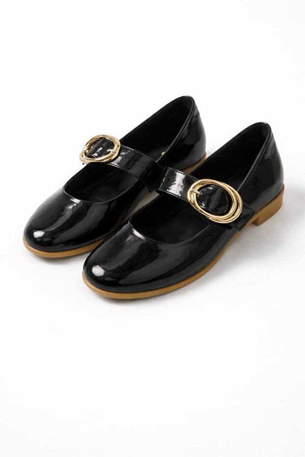 Women's Daily Comfortable Ballet Flats Thick Belted Women's Ballet Flats