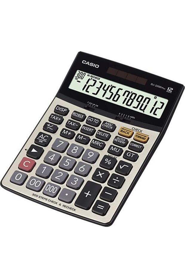 Casio DJ-220D Plus İşlem Kontrollü 12 Hane Masa Üstü Hesap Makinesi
