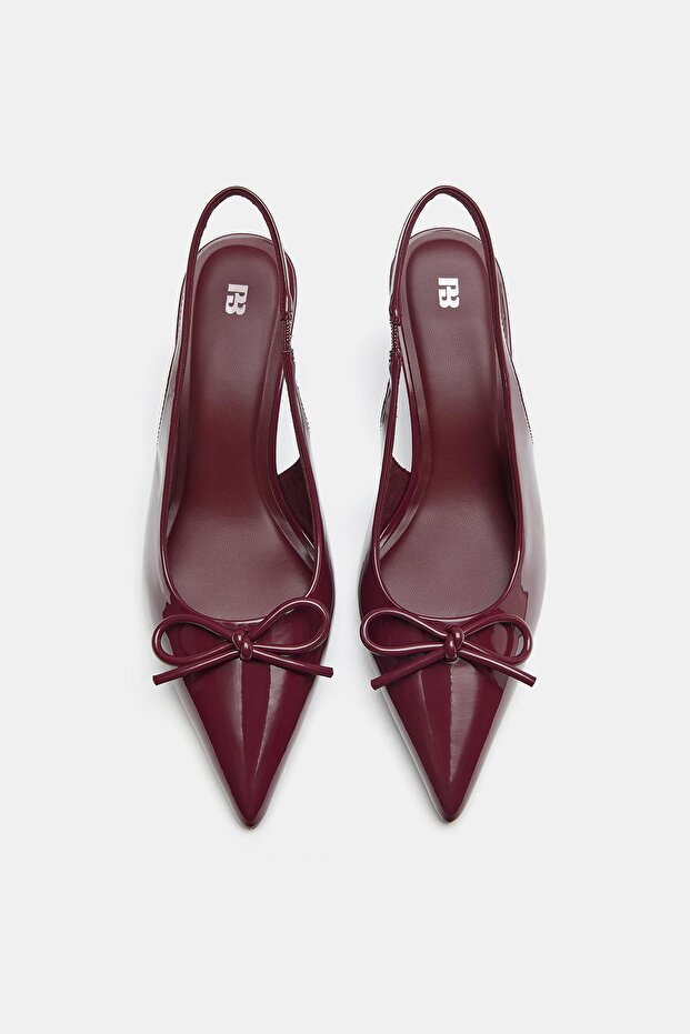 Fiyonklu topuklu ayakkabı - 3