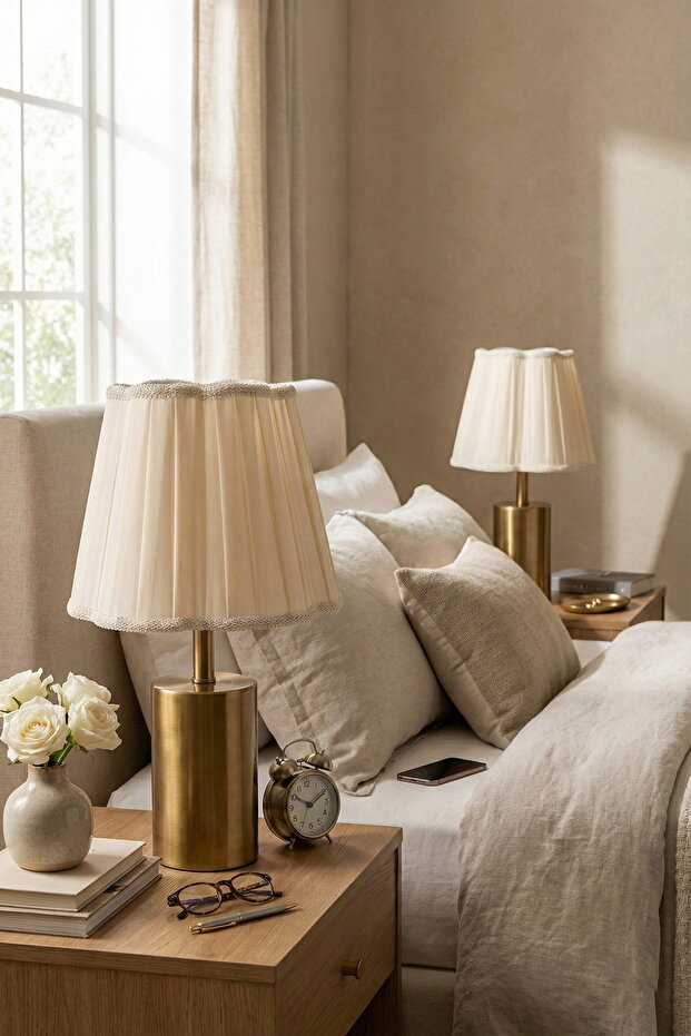 Samara Bronz Çift Abajur - 1