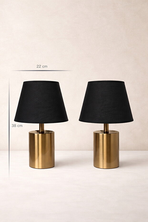 Samara Bronz Çift Abajur - 2