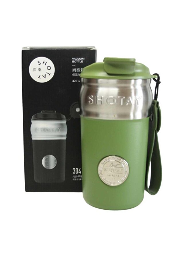 ST-8912 420ml Yeşil Çelik Termos