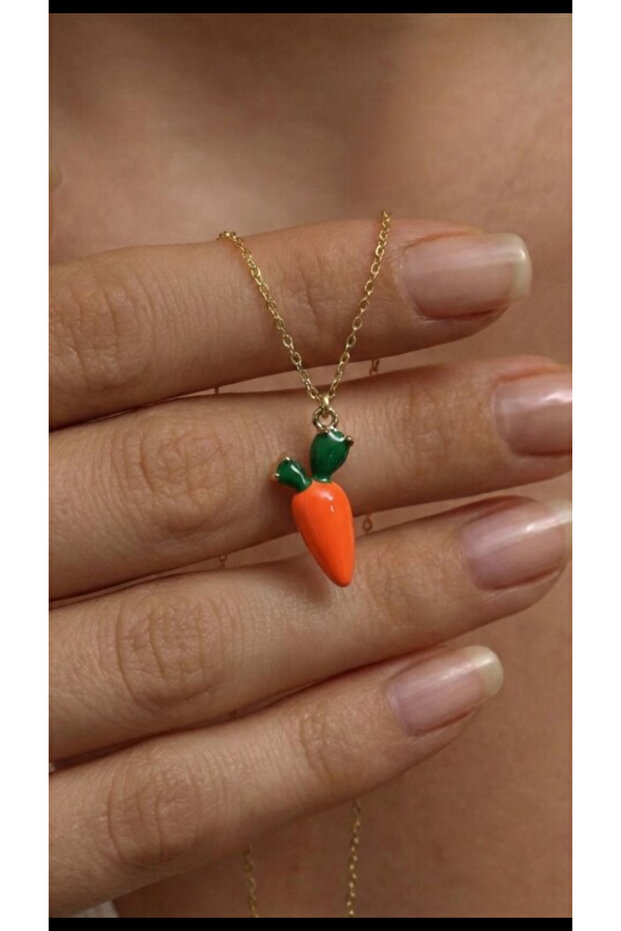 Havuç 🥕 Kolye 925 Ayar - 1