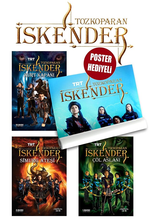Tozkoparan İskender 3 Book Set (with Poster Gift)