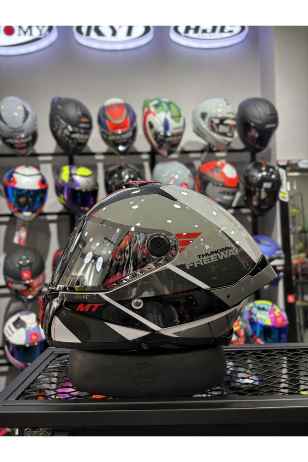 THUNDER 4 GLOSS FREEWAY KASK (ŞEFFAF VİZÖRLÜ) - 1