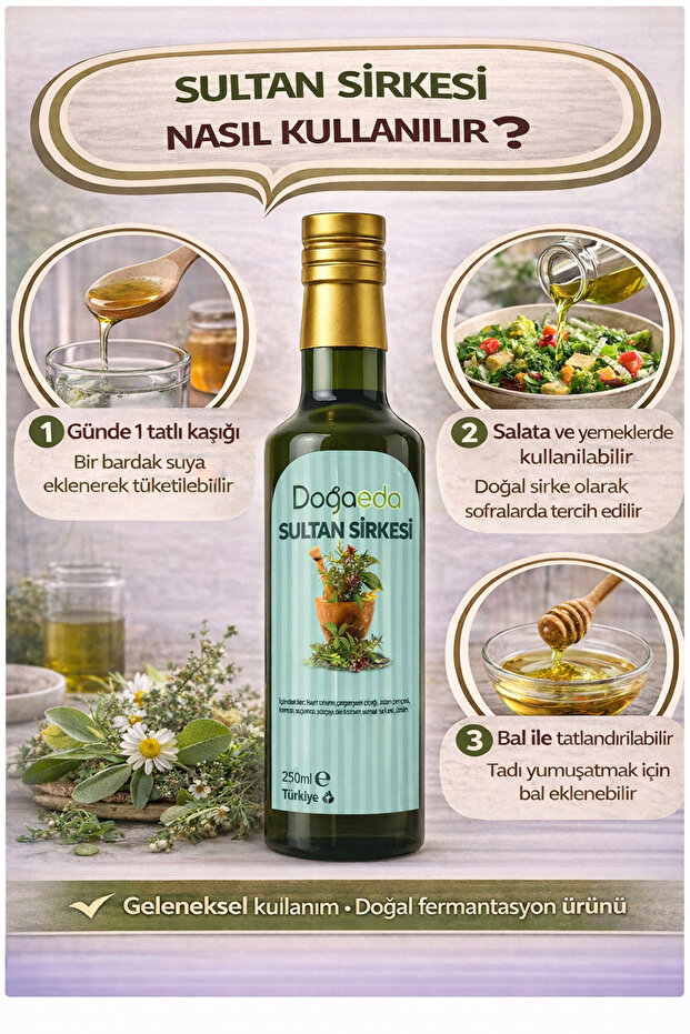 Sultan Sirkesi - 500ml %100 Doğal Vücut Dengeleyici - 3