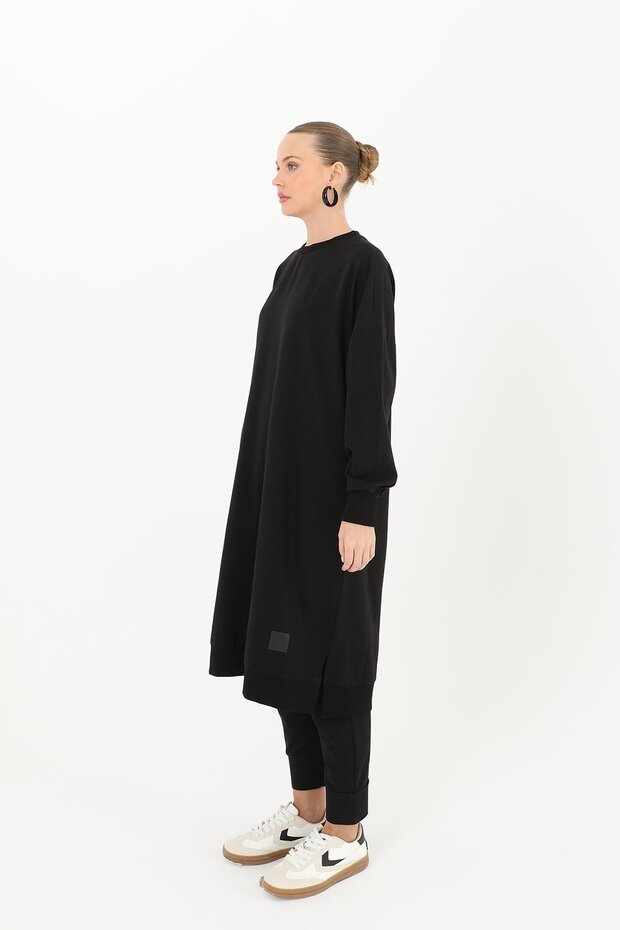 Kadın Basic Tunic - 30645TUN - BLACK - 5