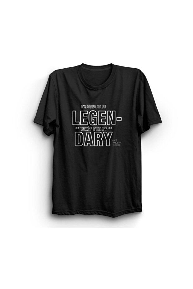 How I Met Your Mother Series Printed Unisex 100% Cotton Black T-Shirt