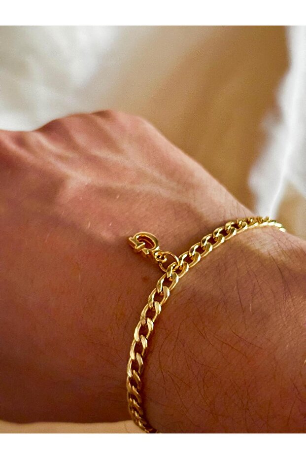 Gold g Letter Steel Gourmet Bracelet