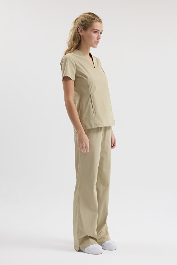 Bloom Bej Scrubs Üst - 3