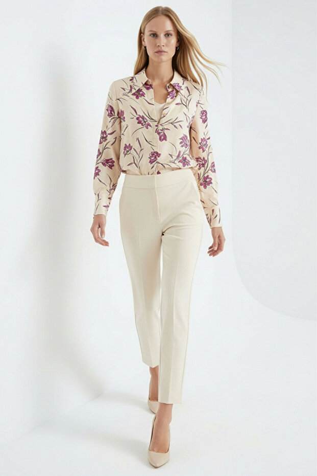 Cămașă lungă florală - 2