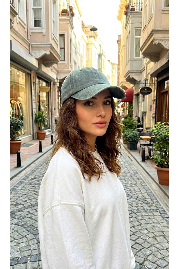 Women's Casual Hat Distressed Detailed Washed Cotton Premium Vintage Hat