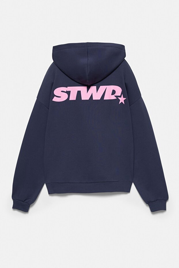 Kapüşonlu STWD yıldız sweatshirt - 7