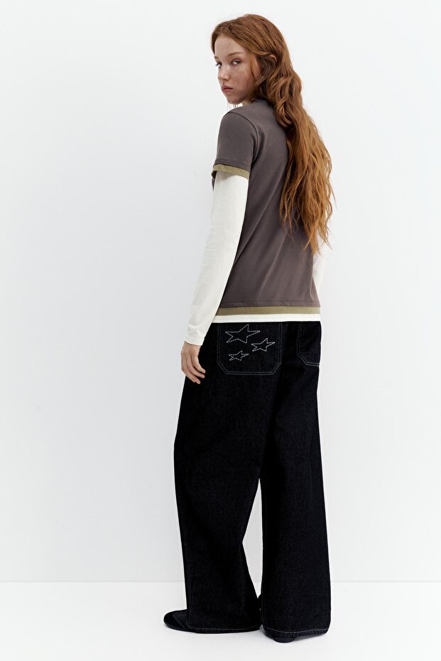 Çift kollu t-shirt - 5