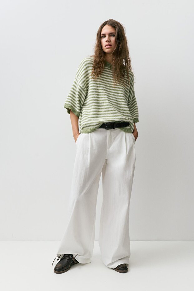 Kısa kollu salaş süveter - 3