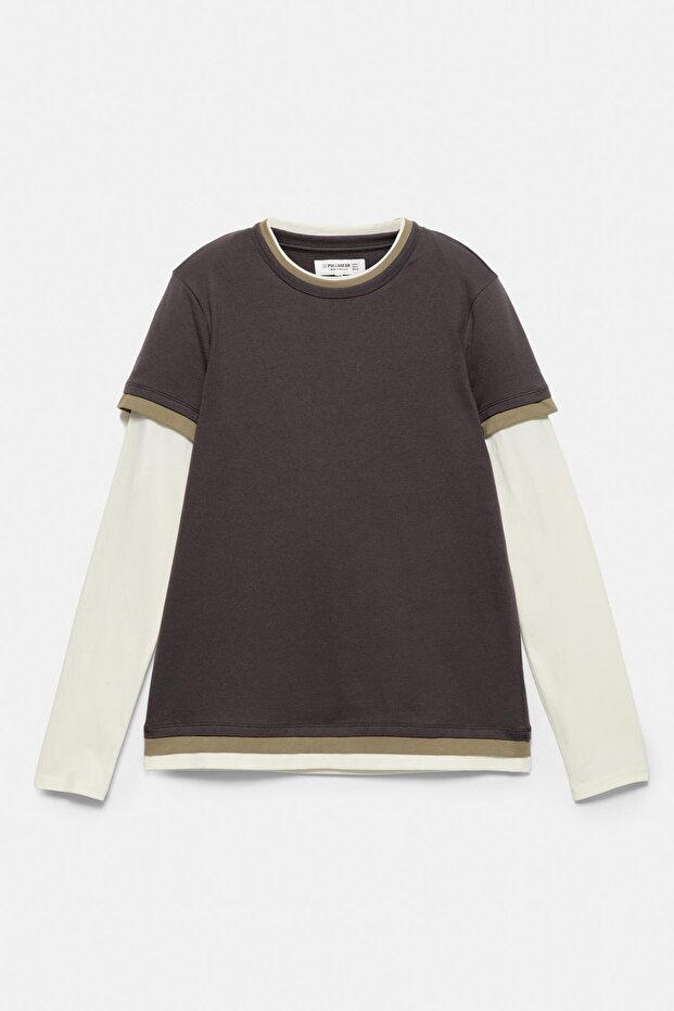 Çift kollu t-shirt - 7