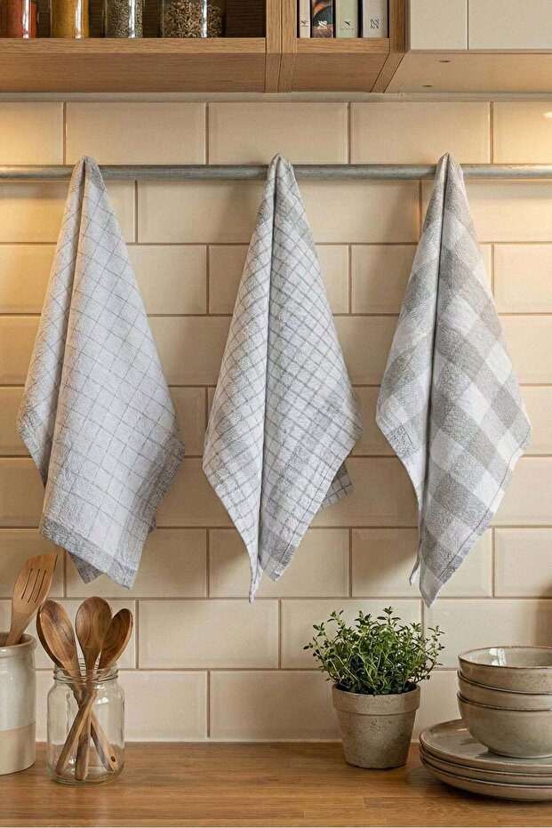 Dora Gray 3-Piece Drying Cloth