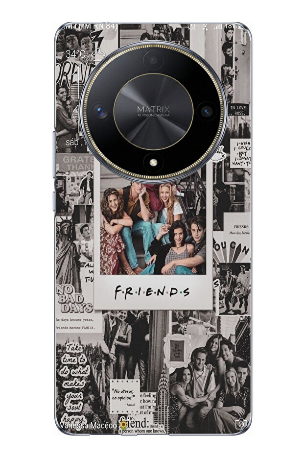 حافظة سيليكون مطبوع متوافقة مع هاتف Honor X9B بتصميم صديق للحنين - 1