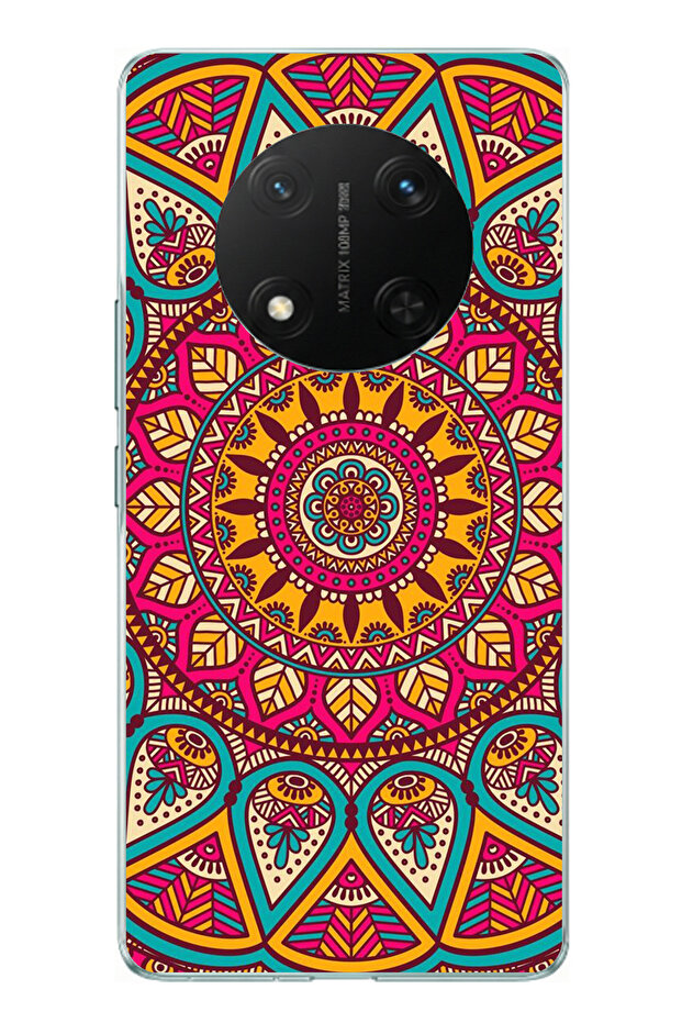 Honor X9C Compatible Mandala Printed Silicone Case - 1