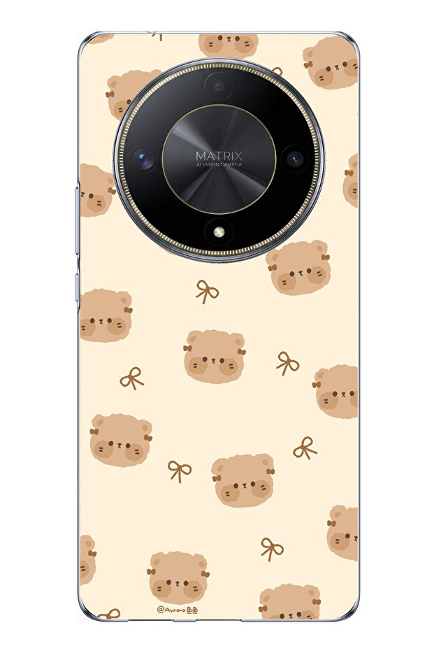 Honor X9B Compatible Cute Bears Printed Silicone Case - 1