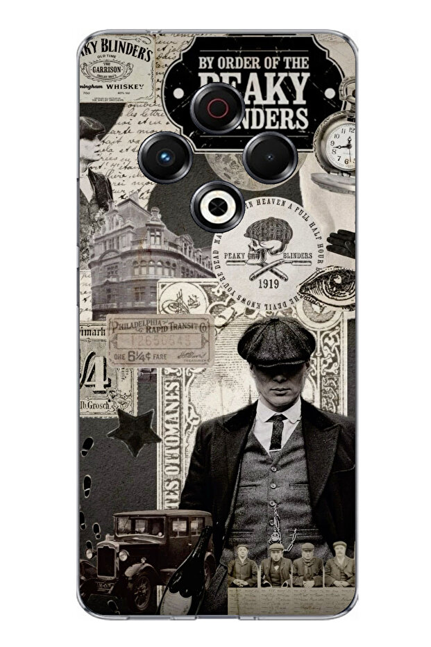 حافظة سيليكون متوافقة مع هاتف Tecno Spark 30 Peaky Blinders مطبوع - 1