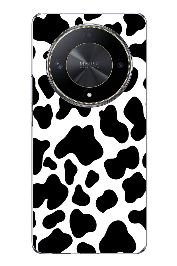 حافظة سيليكون B مطبوع متوافقة مع Honor X9B بتصميم نمط البقرة - 1