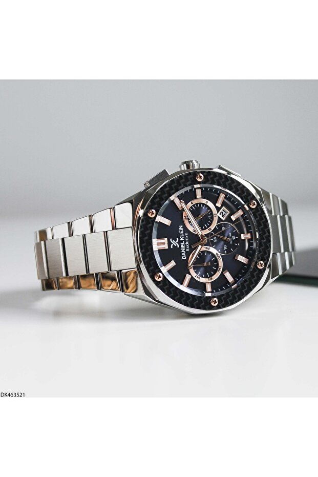 DK463521 Çelik Kordonlu Erkek Kol Saati - 4