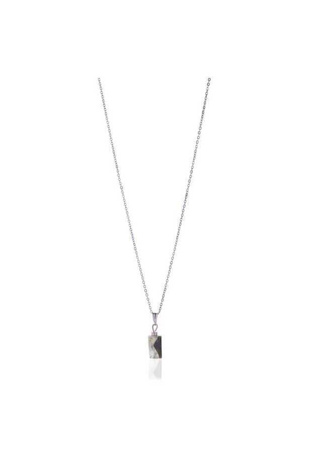 Baby Cylinder Shape Archangel Cebrail Stone (Prehent) Necklace