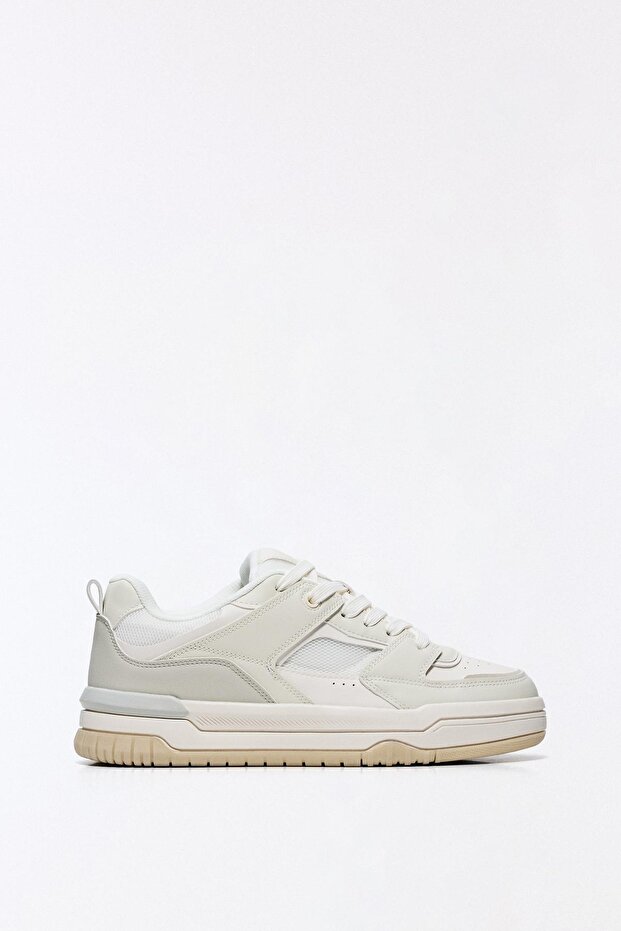 Chunky panelled trainers