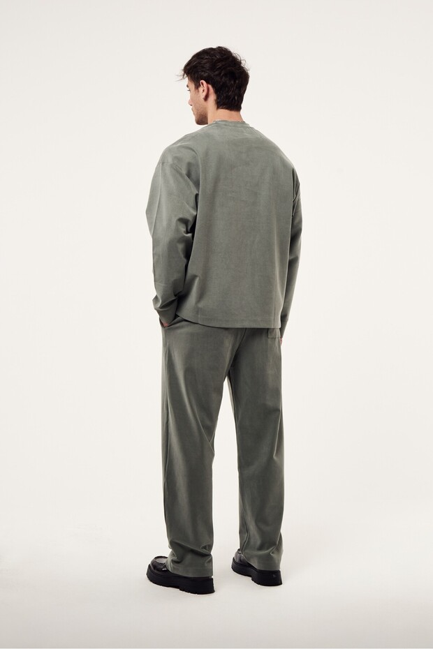 Yıkamalı Modal Basic Sweatshirt - 5