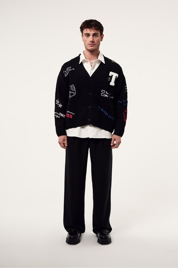 Embroidery Detailed Knitwear Cardigan