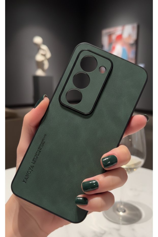 Leather Design Non-Slip Non-Yellowing Non-Dust Tpu Case Compatible with Xiaomi Redmi 15