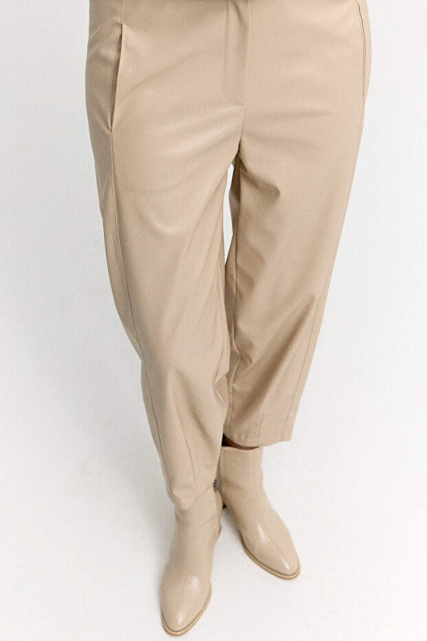 Suni Deri Pantolon - 3