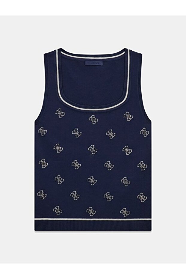 Rhinestones Kadın Triko - 5