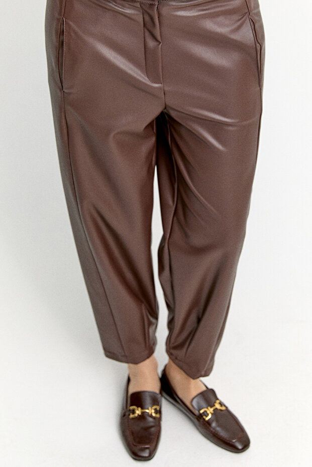 Suni Deri Pantolon - 3