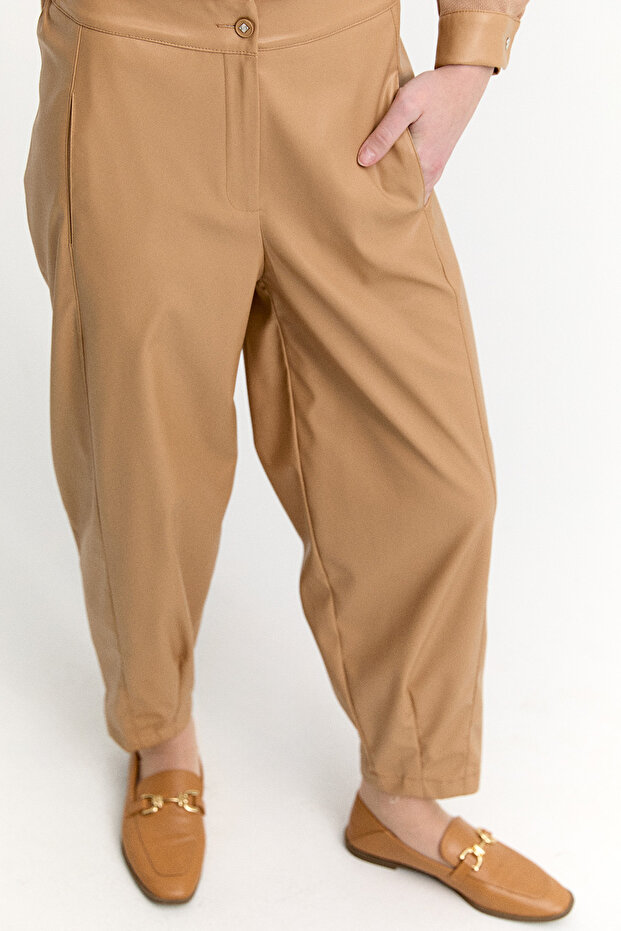 Suni Deri Pantolon - 3