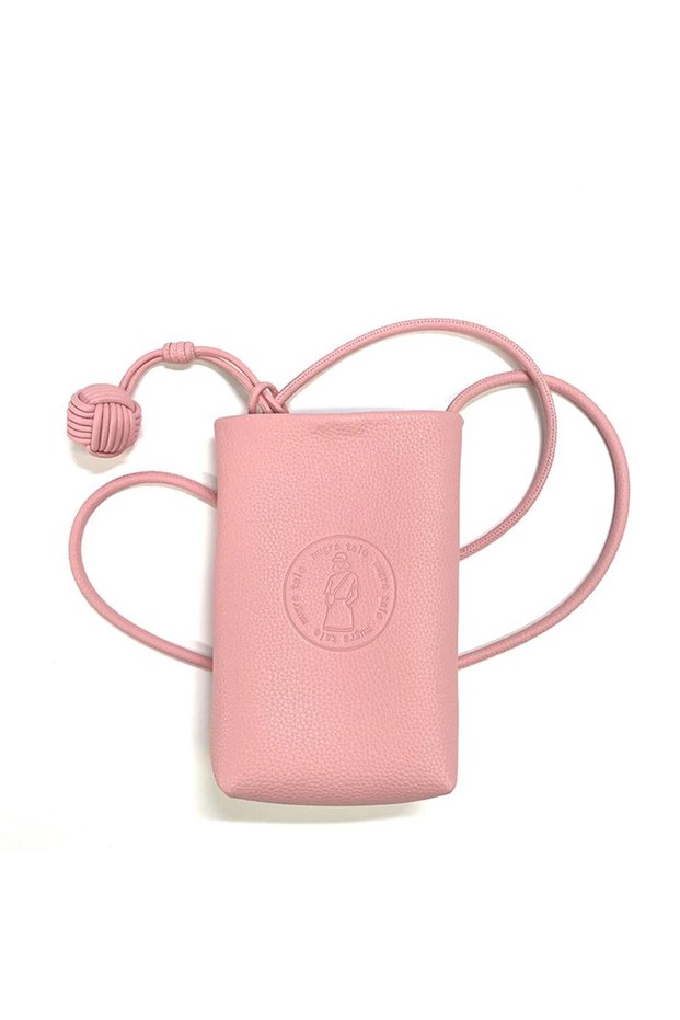 Vegan Leather Crossbody Phone Bag, Pastel Yellow Color