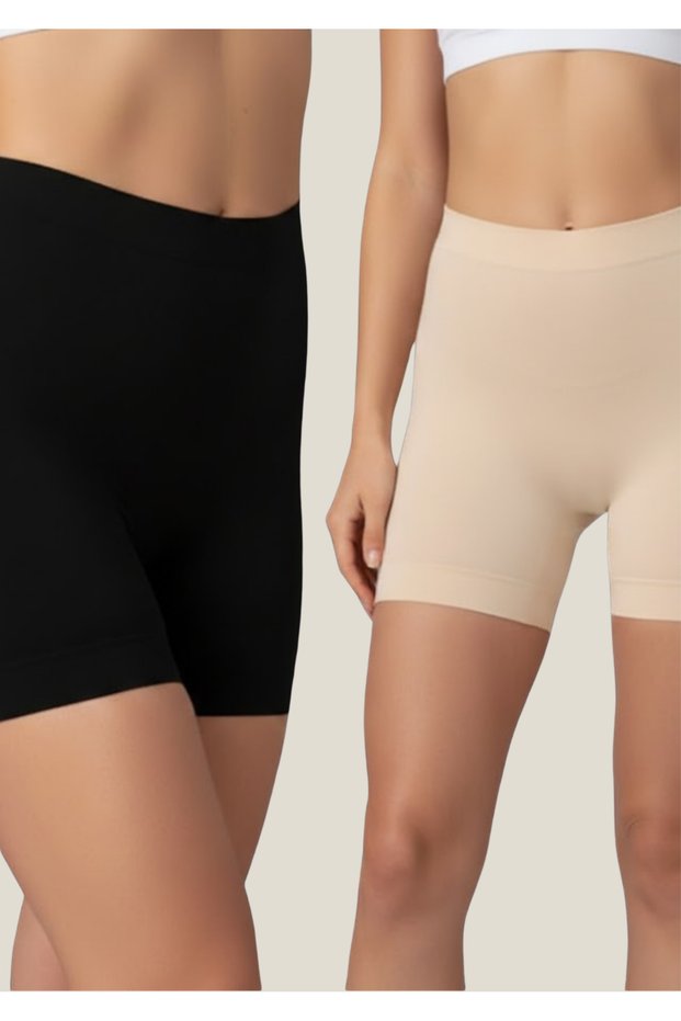 Laser Cut Non-Marking High Waist Shorts 2-Piece Corset - D Stitch-Free t Shaping / Sculpting Corset Shorts